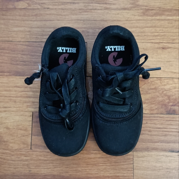 NEW Black Billy Goat Kids Boys Zipper & Lace-Up CS Sneaker Low 10 - Picture 3 of 16